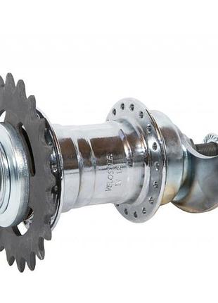Втулка задняя velosteel 36 шп., 14g 21t серебристый (hubr-032)