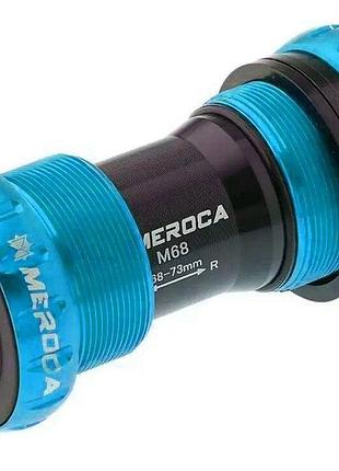 Каретка meroca bb52 hollowtech ii bsa синий (roca-blue)