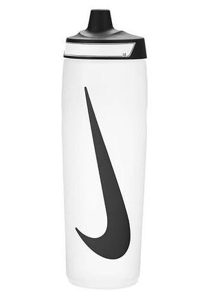 Бутылка nike refuel bottle 24 oz белый, черный уни 709 мл