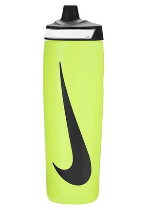 Бутылка nike refuel bottle 24 oz лимонный, черный уни 709 мл