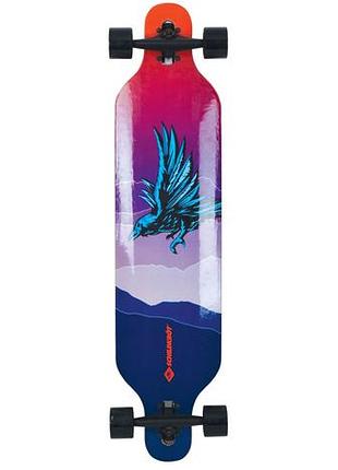 Лонгборд schildkröt longboard freeride 41" - god feather 20 чорний, мультиколор уні max:100 кг