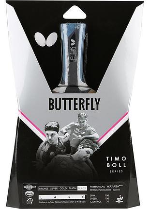 Ракетка для настільного тенісу butterfly timo boll black new