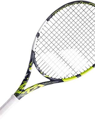 Ракетка babolat pure aero junior 26 grey/yellow/white gr00 (140464-370)