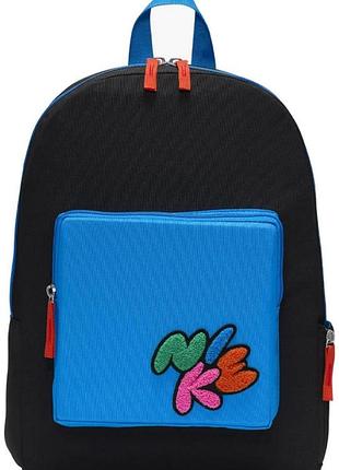 Рюкзак nike y nk classic bkpk - bubble 16l чорний, синій діт 38 x 28 x 13 см
