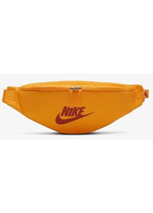 Сумка на пояс nike nk heritage waistpack - fa21 2l оранжевый уни 41х10х15см