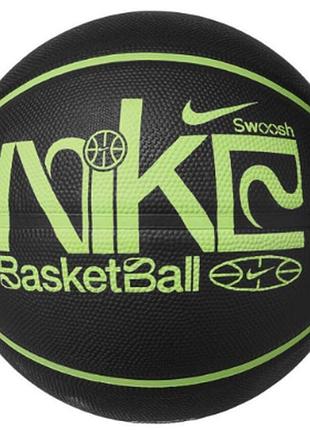 Мяч баскетбольный nike everyday playground 8p graphic deflated black/lime blast/lime blast size 7