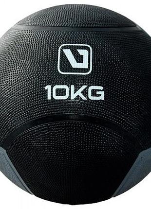 Медбол medicine ball черный, серый 10кг-286мм (ls3006f-10)