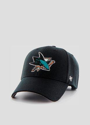 Кепка 47 brand nhl san jose sharks черный, серый уни osfa