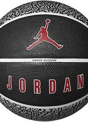 М'яч баскетбольний nike jordan playground 2.0 8p deflated wolf grey/black/white/varsity red size 6