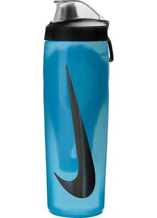 Бутылка nike refuel bottle locking lid 24 oz синий, белый, черный 709 мл (n.100.7668.420.24)