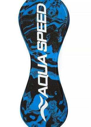 Колобашка для плавания aqua speed swirl pullbuoy 61251 синий, черный уни 23,5х8,5х13 см