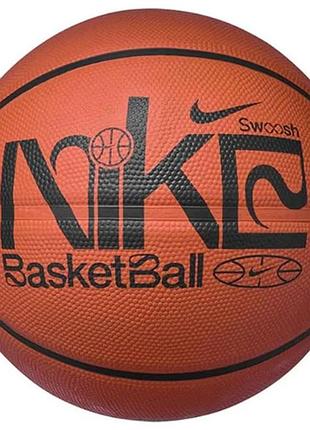 М’яч баскетбольний nike everyday playground 8p graphic deflated amber/black/black/white size 6