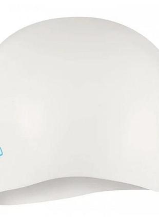 Шапка для плавання speedo plain moud silc cap jf/jm/ju білий діт one size