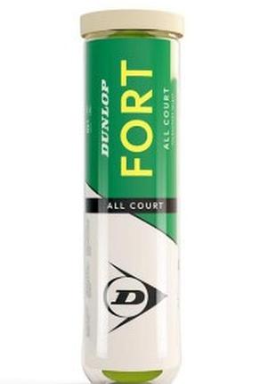 М'ячі для тенісу dunlop fort ts 4b пластик банка