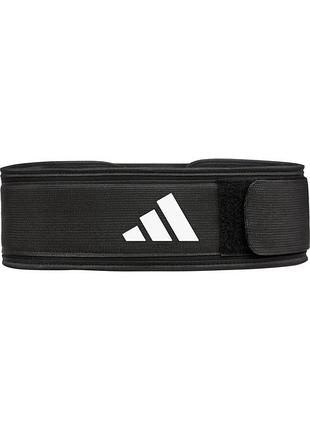 Пояс для тяжелой атлетики adidas essential weightlifting belt черный m (82,5-92 см)