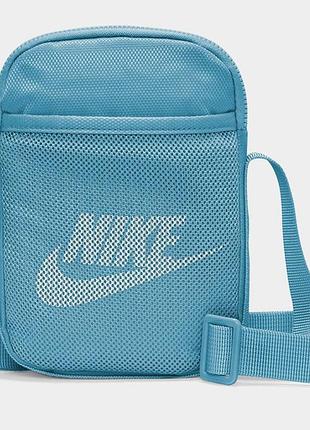Сумка на плечо nike nk heritage s crossbody 1l голубой уни 18x13x3
