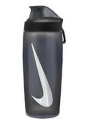Бутылка nike refuel bottle locking lid 18 oz антрацит, черный, серебристый уни 532 мл