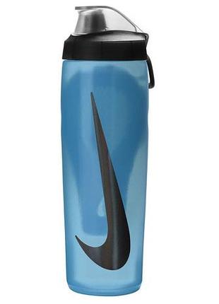 Бутылка nike refuel bottle locking lid 24 oz синий, черный уни 709 мл