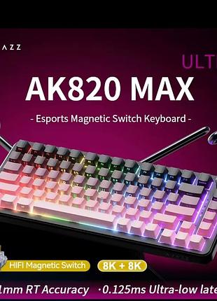 Ajazz ak820 max ultra he 
магнитная клавиатура игровая механическая клавиатура