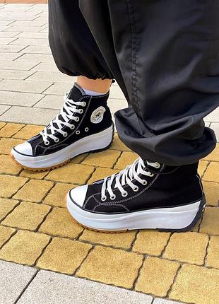 Converse x jw anderson run star hike hi black