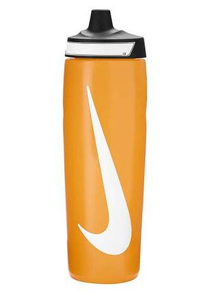 Бутылка nike refuel bottle 24 oz бежевый, черный, белый уни 709 мл
