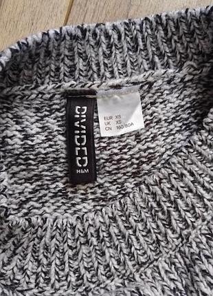 Укороченная меланжевая  кофточка h&m 4