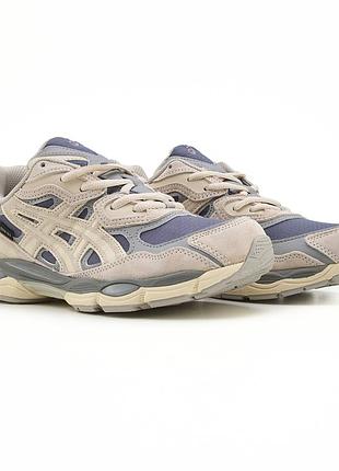 Кроссовки водонепроницаемые мужские asics gel-nyc beige grey gore-tex (41 размер)