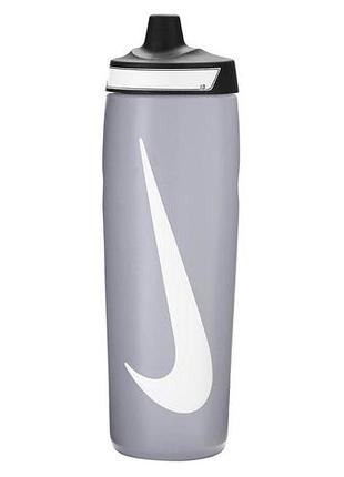 Бутылка nike refuel bottle 24 oz серый, черный, белый уни 709 мл