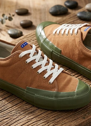 Стильные кеды obra low canvas brown/green.бразилия (made in brazil) размер 42.5-43, длина стельки 27.5 см