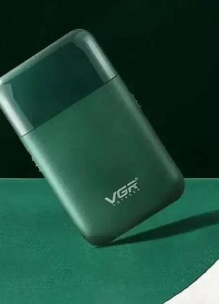 Електробритва vgr v-390 шейвер для сухого та вологого гоління top shop ua_