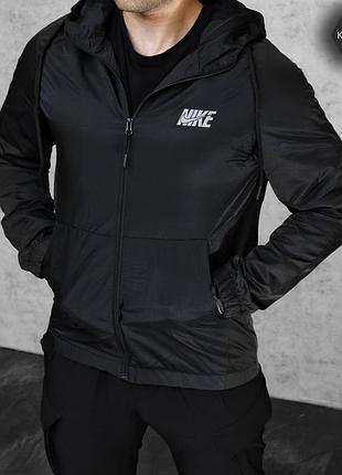 Спортивна куртка вітровка nike black edition