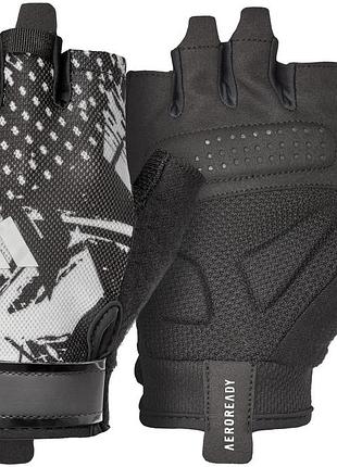 Перчатки для тренинга adidas essential training gloves черный, серый уни xs