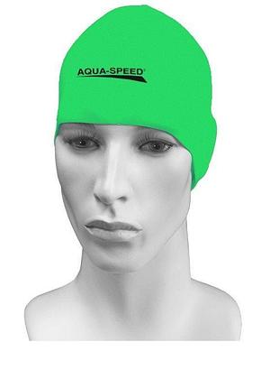 Шапка для плавания aqua speed racer 2951 зеленый уни osfm