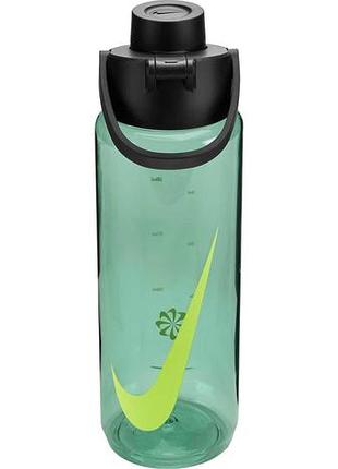 Бутылка nike tr renew recharge chug bottle 24 oz зеленый, черный 709 мл (n.100.7636.011.24)