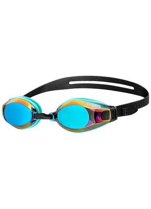 Окуляри для плавання arena zoom x-fit mirror блакитний, чорний уні ofsm
