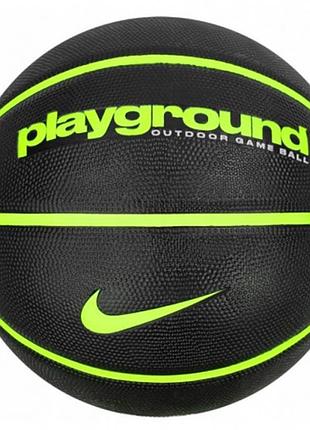 М’яч баскетбольний nike everyday playground 8p deflated black/volt/volt size 6