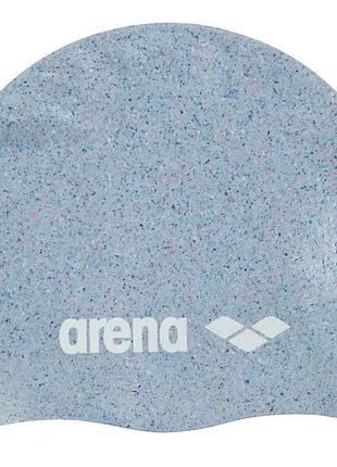Шапка для плавания arena silicone cap серый, мультицвет уни osfm
