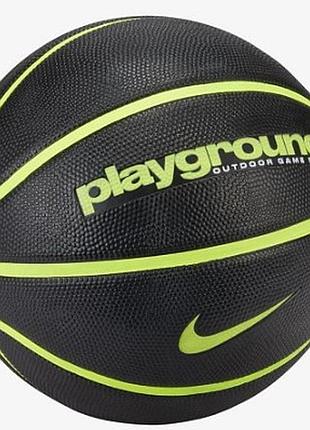 М’яч баскетбольний nike everyday playground 8p deflated black/volt/volt size 7