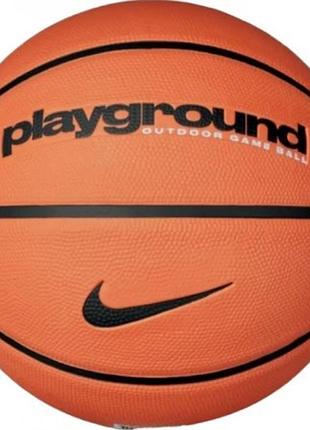 М’яч баскетбольний nike everyday playground 8p deflated amber/black/black size 7