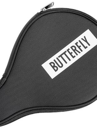 Чехол на ракетку для настольного тенниса butterfly logo case round, black