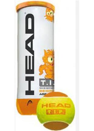 М'ячі для тенісу head tip orange 3b банка