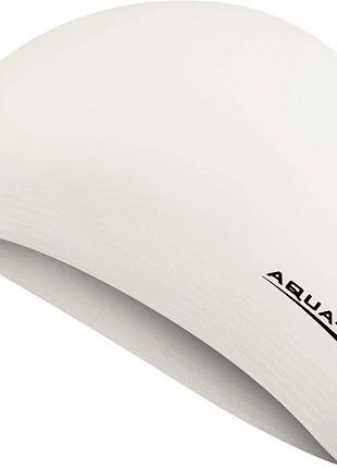 Шапка для плавання aqua speed soft latex 5728 білий уні osfm