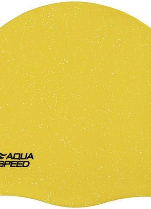 Шапка для плавания aqua speed reco 9783 желтый уни osfm
