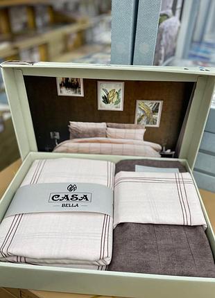 Постельное белье  casa bella v45 бязь евро