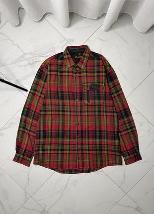 Цупка фланелева сорочка härkila pajala shirt luxury outdoor (розмір l) мисливська