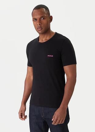 Мужская футболка hugo boss orange базовая черная повседневная классическая хьюго босс gap поло джерси lacoste black shirt men’s polo ralph lauren bear