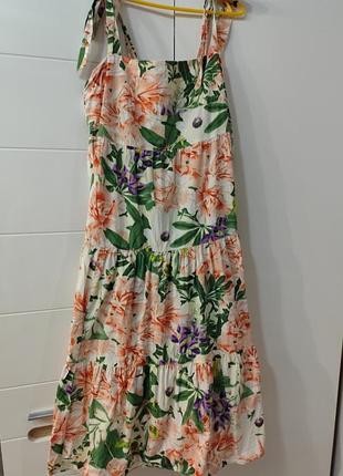 Сарафан, плаття, сукня h&m літній котоновий натуральний.