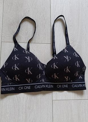Бюстгальтер котоновий бюст без кісточок ліф calvin klein 75b 75c 70c 70d