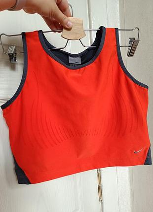 Двойной спортивный женский топ nike