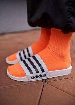 Adidas white black